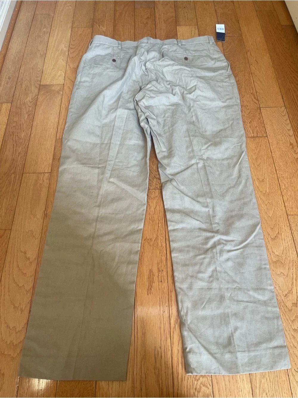 Polo Ralph Lauren The Preston Pant Linen Blend Chino Khaki Trousers 38x34 NWT